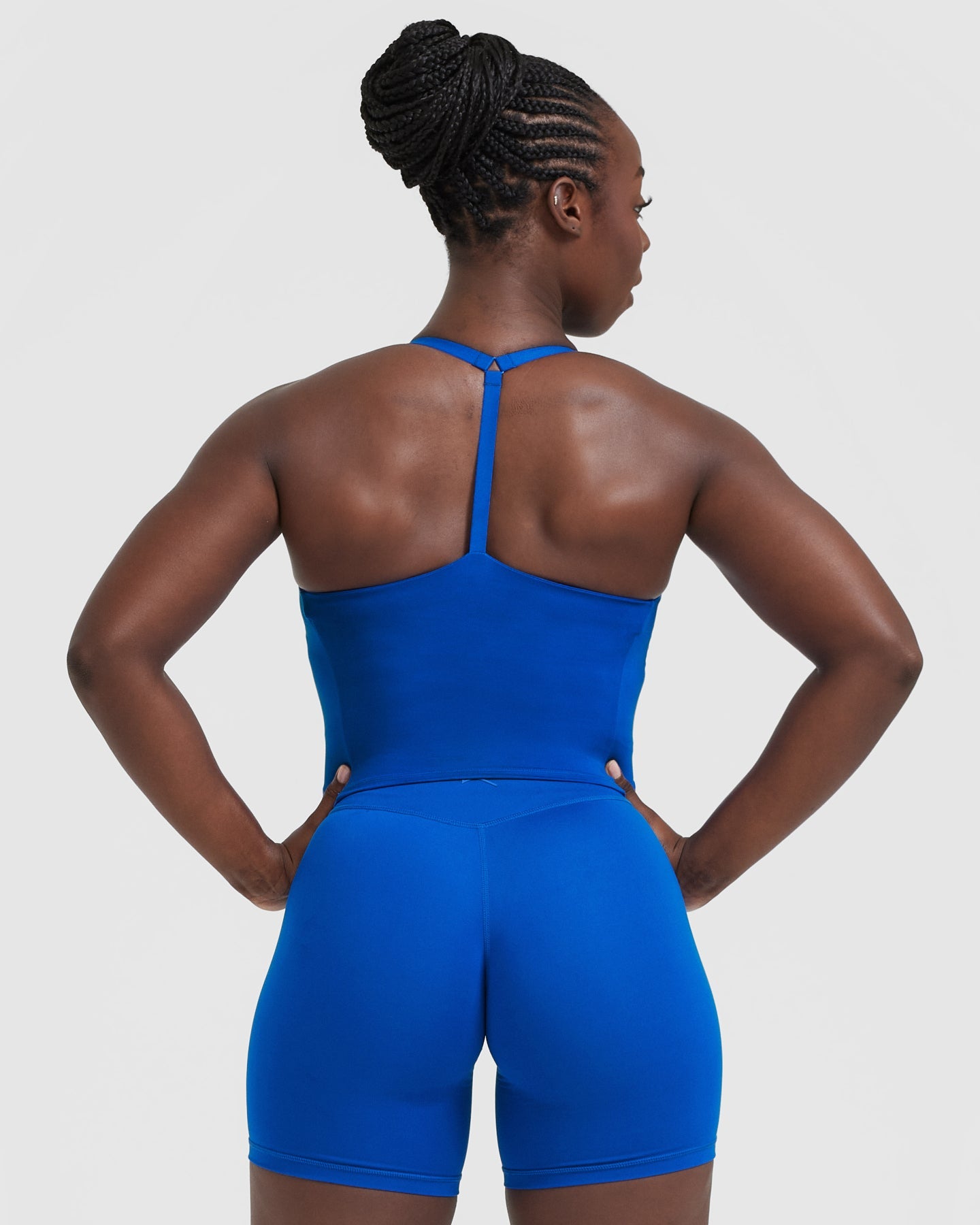 Timeless Square Neck Mid Vest for Women - Cobalt Blue Sleeveless Tank Top | Perfect for Layering, Summer Outfits, and Casual Wear