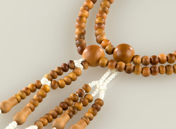 Soka Gakkai Prayer Beads - Genuine Sandalwood Buddhist Mala Necklace for Meditation, Chanting & Spiritual Practice