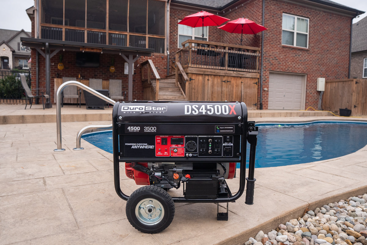 4,500 Watt Portable Gasoline Generator with CO Alert - Reliable Backup Power for Home, Camping & Emergency Use