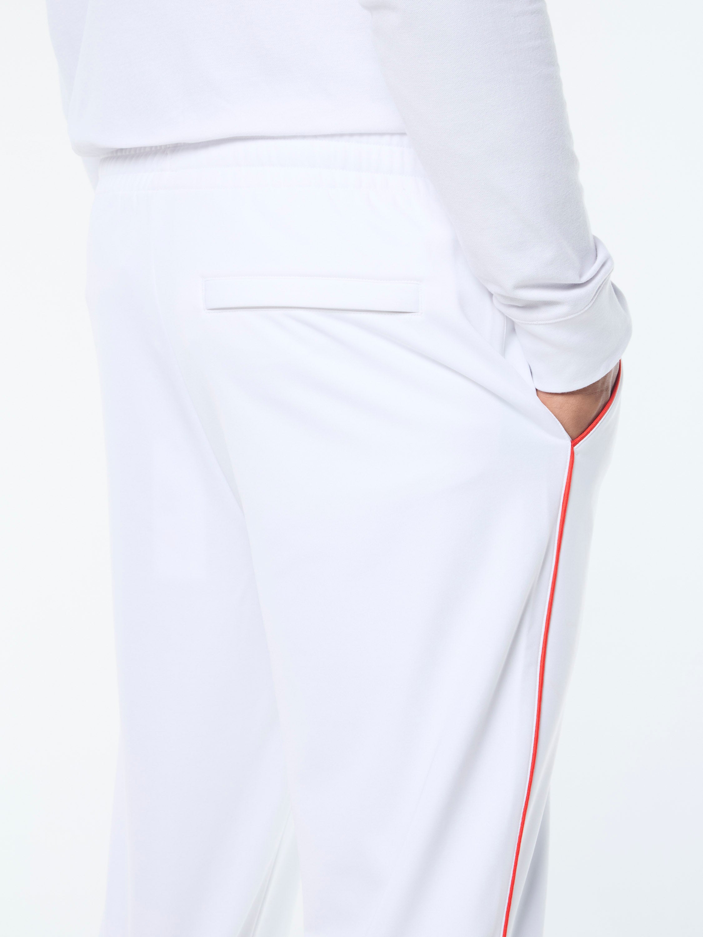 Olmi Track Pant - Comfortable Athletic Jogger Pants for Men & Women | Brilliant White | Perfect for Running, Gym, Yoga & Casual Wear