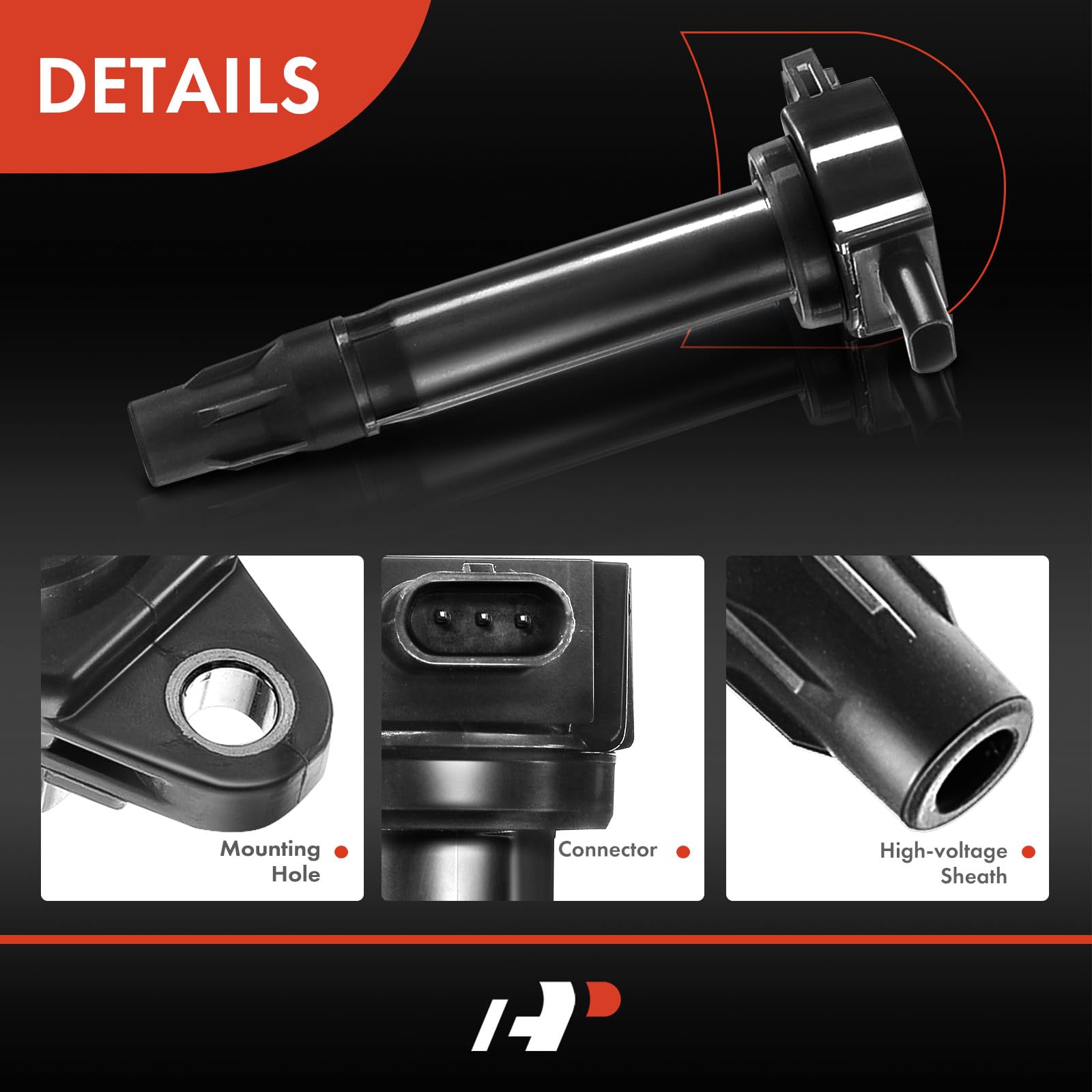 Premium 4-Piece Ignition Coil Pack Set Compatible with Dodge Jeep Chrysler 1.8L 2.0L 2.4L - Fits Journey Avenger Caliber Patriot Compass 200 Sebring (2007-2020 Models) - Reliable Engine Performance for Smooth Driving & Daily Commutes
