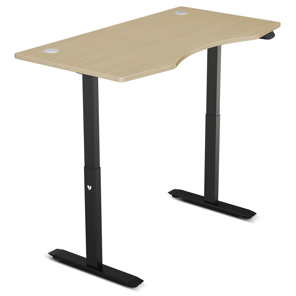 Cyclestation3 Exercise Bike with ErgoDesk Adjustable Standing Desk - 1500mm Oak Finish for Home Office & Fitness Workstation - Perfect for Multitasking, Remote Work & Cardio Workouts