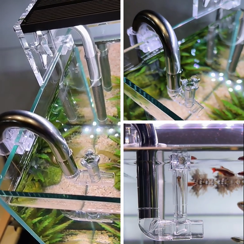 AQUAPRO NVS Skimmer Outflow & Inflow 12mm/16mm with Suction Cups - Perfect for Aquarium Filtration & Water Circulation