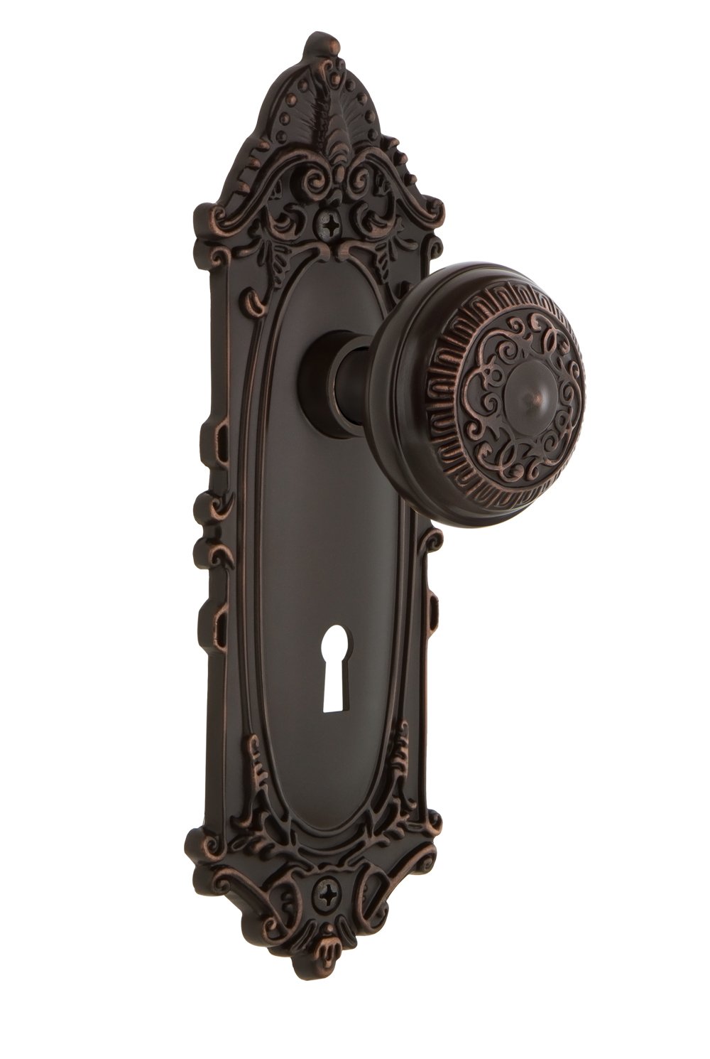 Nostalgic Warehouse Victorian Keyhole Egg & Dart Knob - 2.75