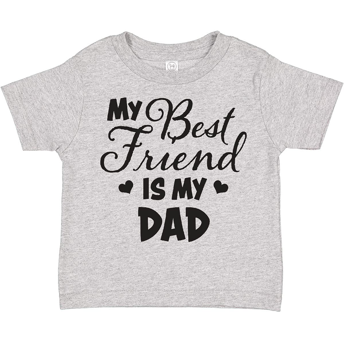My Best Friend is My Dad with Hearts Toddler T-Shirt - Perfect for Father's Day, Family Photos, and Everyday Wear