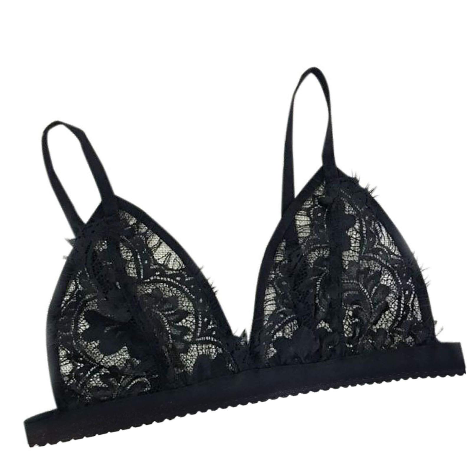 Sexy Lace Bustier Lingerie for Women - Sheer Translucent Underwear with Hollow Strap Design - Black XXL - Perfect for Romantic Nights & Special Occasions