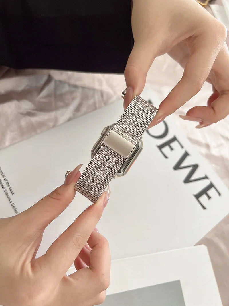 Modern Milanese Bracelet for Women - Stainless Steel Adjustable Mesh Band - Elegant & Comfortable Jewelry for Everyday Wear, Office & Special Occasions