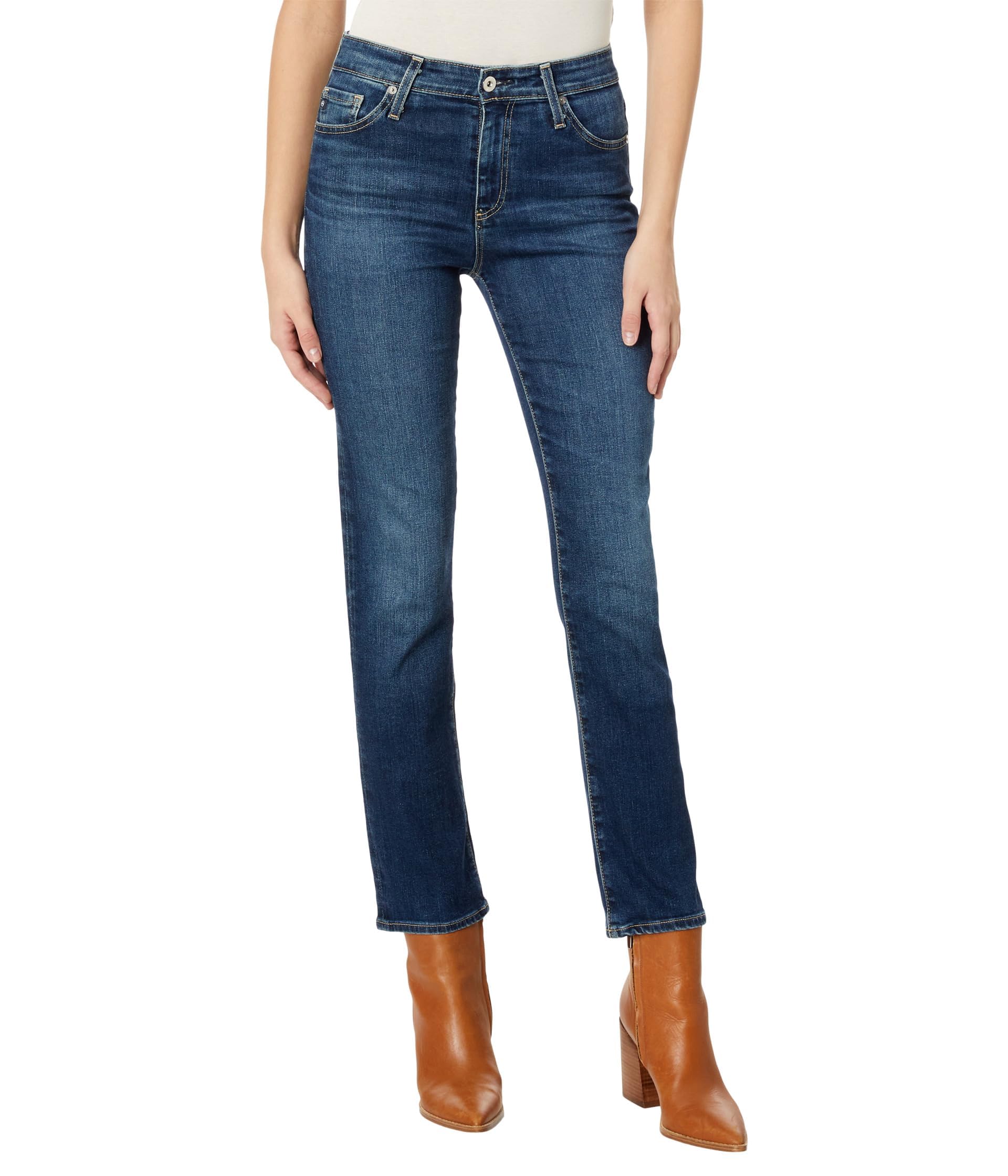 AG Adriano Goldschmied Women's Mari High-Rise Skinny Jeans - Stretch Denim Pants for Casual Wear & Night Out