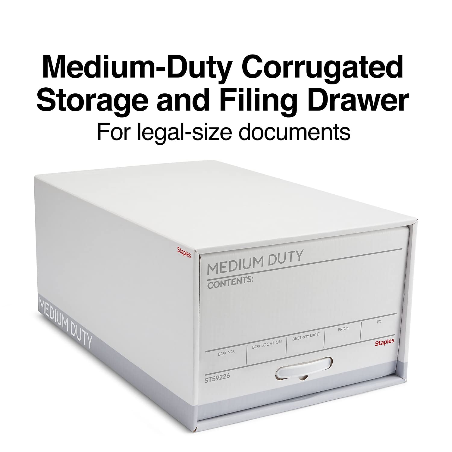 Staples 741190 Ez Fold File Drawers - Legal Size File Organizer for Office, Home & School - Perfect for Document Storage & Organization