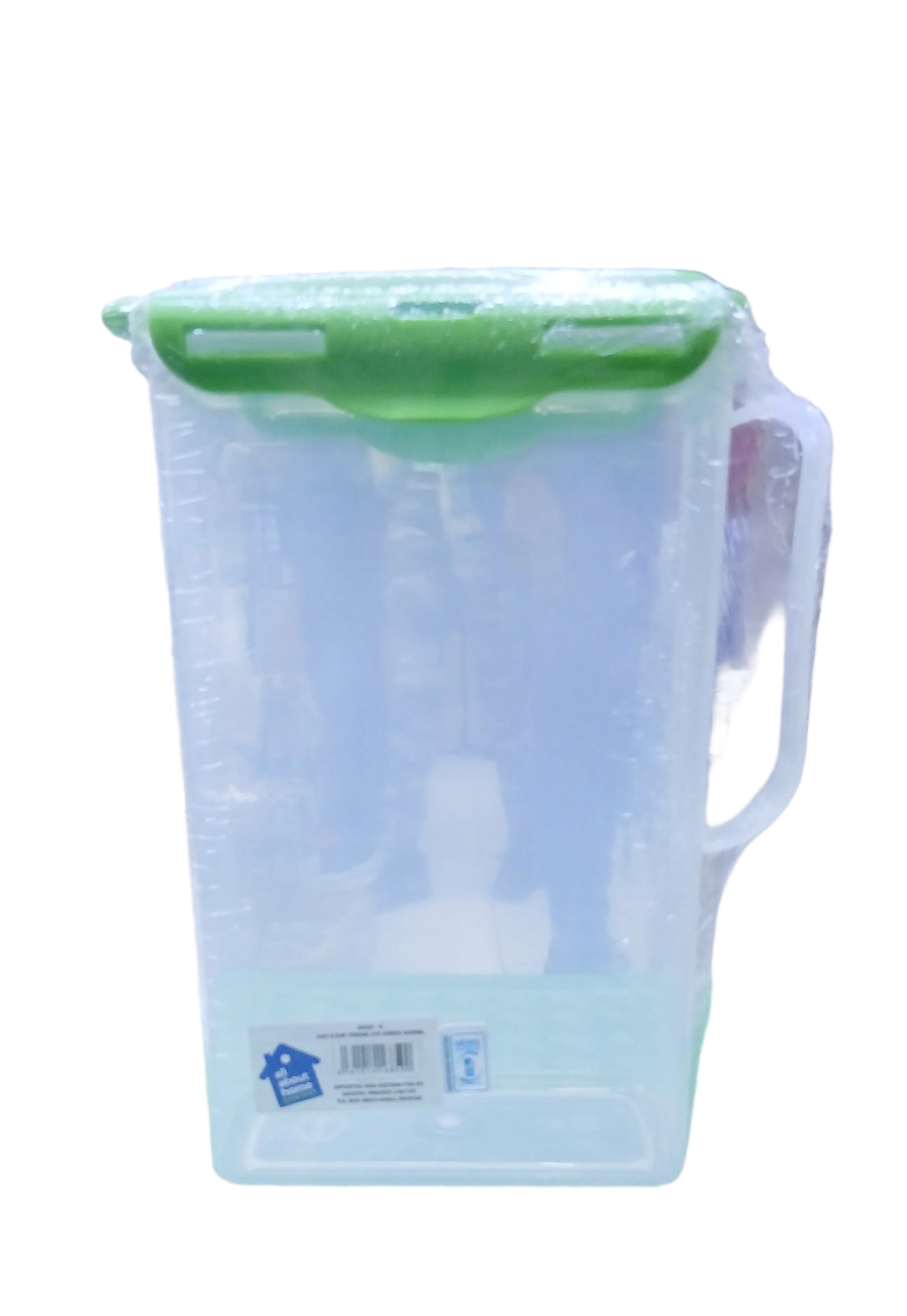 Clear Plastic Water Pitcher with Lid - BPA Free 2L/68oz Transparent Pitcher for Iced Tea, Lemonade & Cold Brew - Perfect for Refrigerator, Parties & Outdoor Picnics