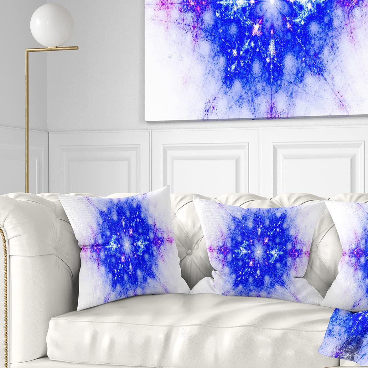 Premium 18x18 Inch Soft Blue Pillow Cushion for Sofa & Bed - DesignQ CU7972 - Home Decor, Living Room & Bedroom Comfort Accessories