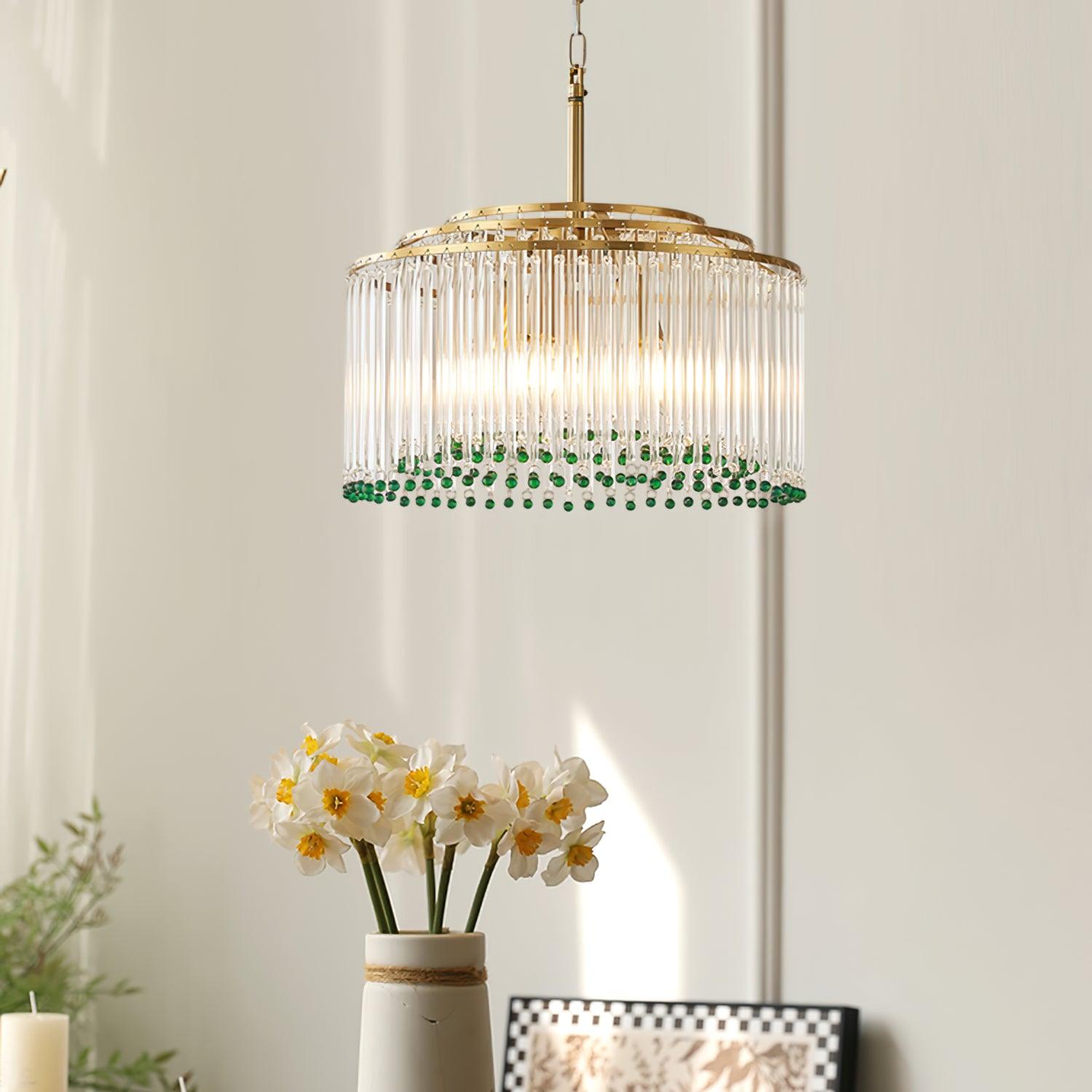 Casandra Chandelier - Elegant Crystal Ceiling Light Fixture for Dining Room, Living Room & Bedroom | Modern Home Decor Lighting for Wedding, Party & Special Occasions