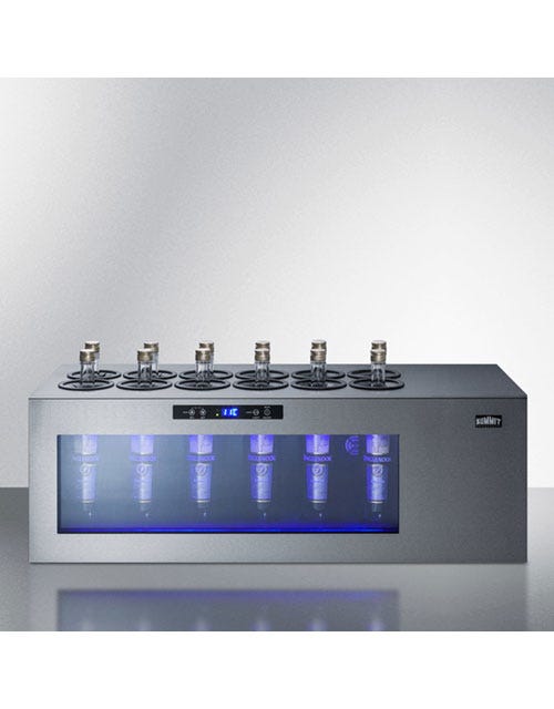 Summit 12 Bottle Wine Cooler Refrigerator - Compact Countertop Wine Fridge for White, Red & Sparkling Wines - Perfect for Home Bar, Kitchen, Dining Room & Entertaining Guests