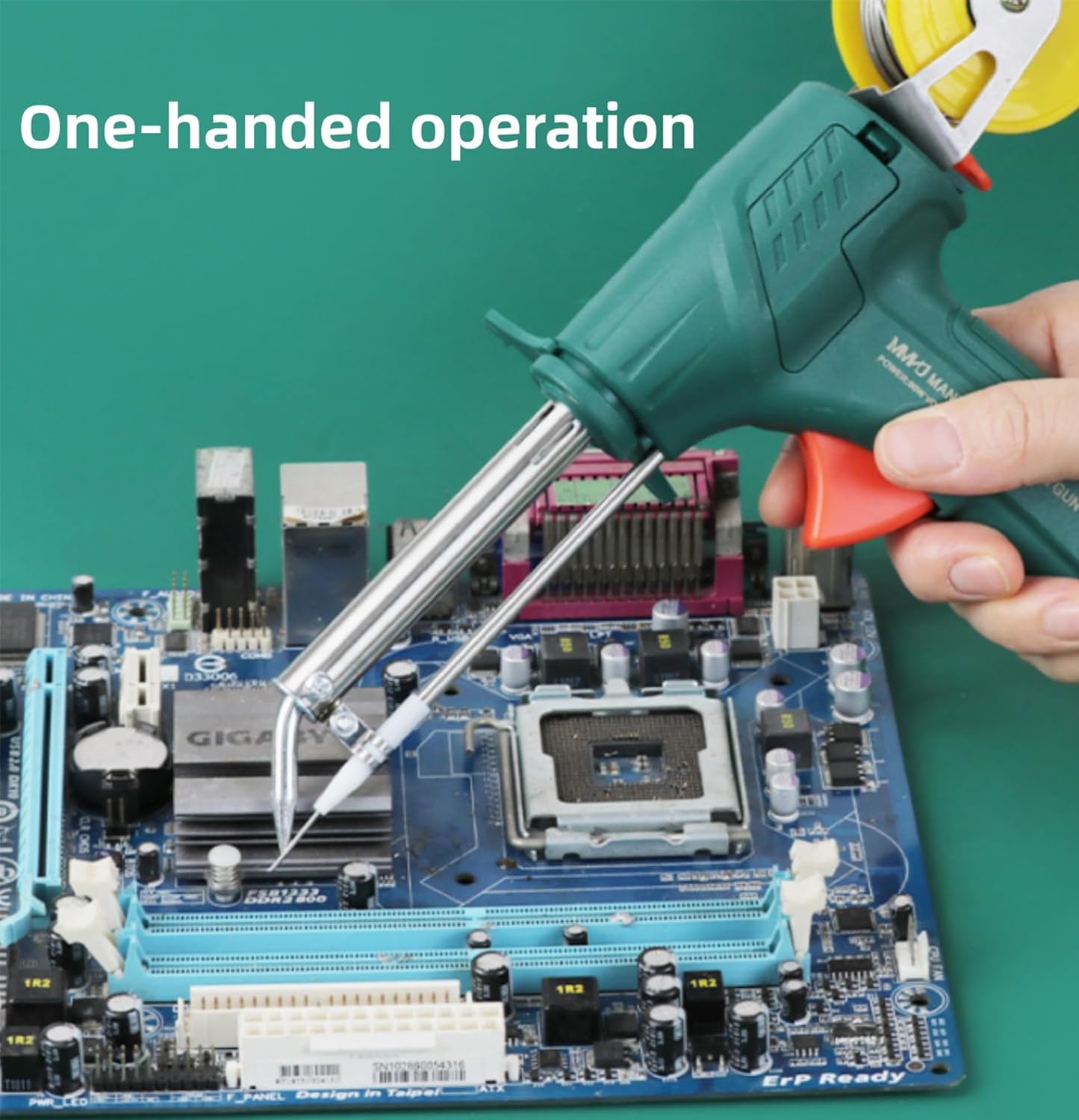 2025 New 60W 110V Multi-Function Soldering Iron Gun Kit with Green Handle, Pliers, Bracket & Tin Wire - Professional Corded Soldering Tool for Circuit Boards, Electronics & Home Appliance Repair - Perfect for DIY Projects, Hobbyists & Electrical Maintenance