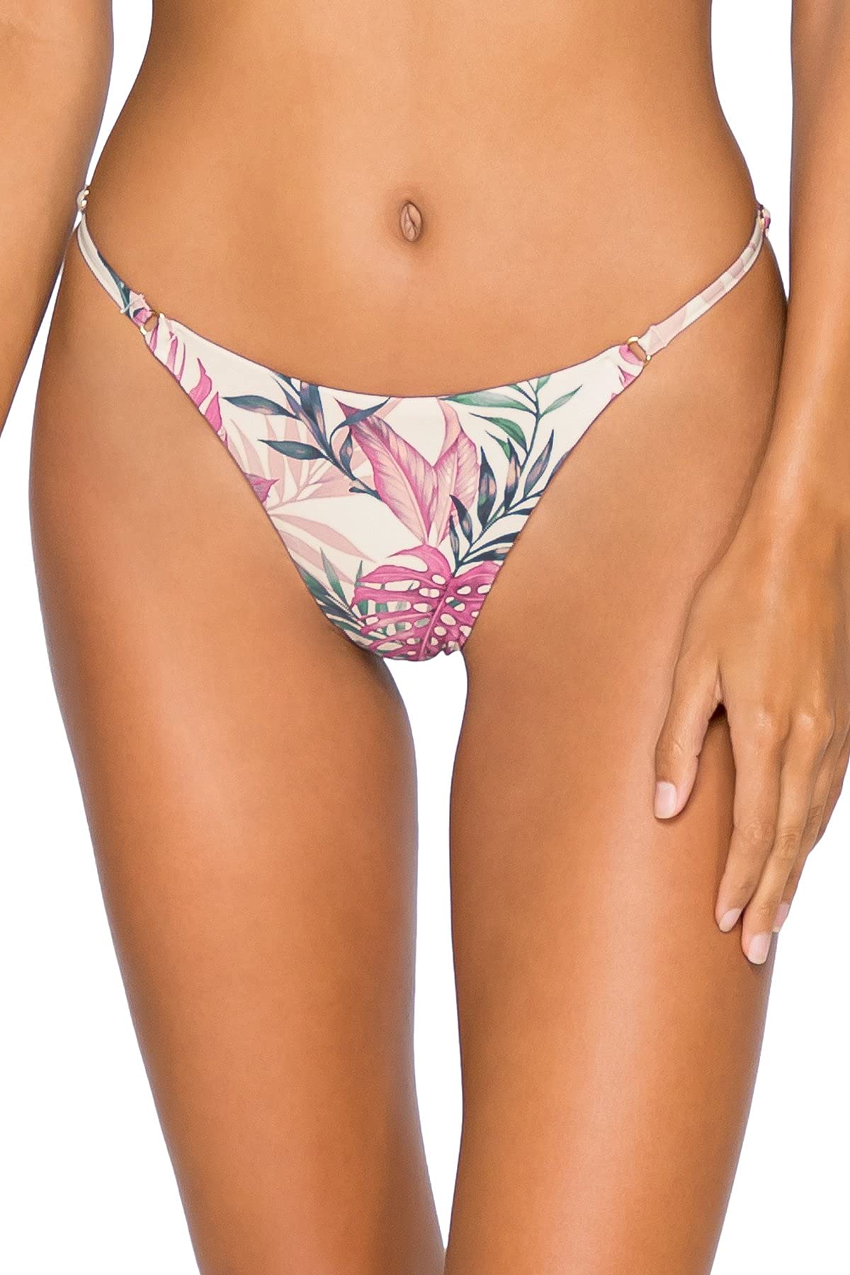 B Swim Sol Slider Women's High Waisted Bikini Bottom - Comfortable Swimwear for Beach, Pool & Summer Vacations