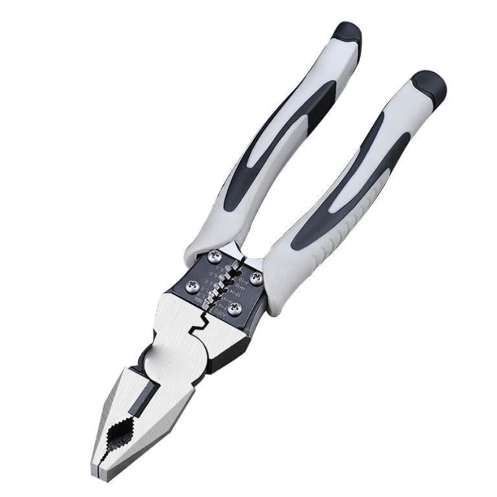 9-Inch Multi-Function Wire Cutters - Universal Wire Stripper, Crimping & Needle-Nose Pliers for Electrical Work, DIY Projects & Home Repairs