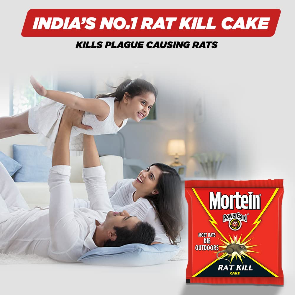 Mortein Rat Kill Cake Sachet - 25g (Pack of 8) | Effective Rodent Bait for Home, Warehouse & Garden Pest Control