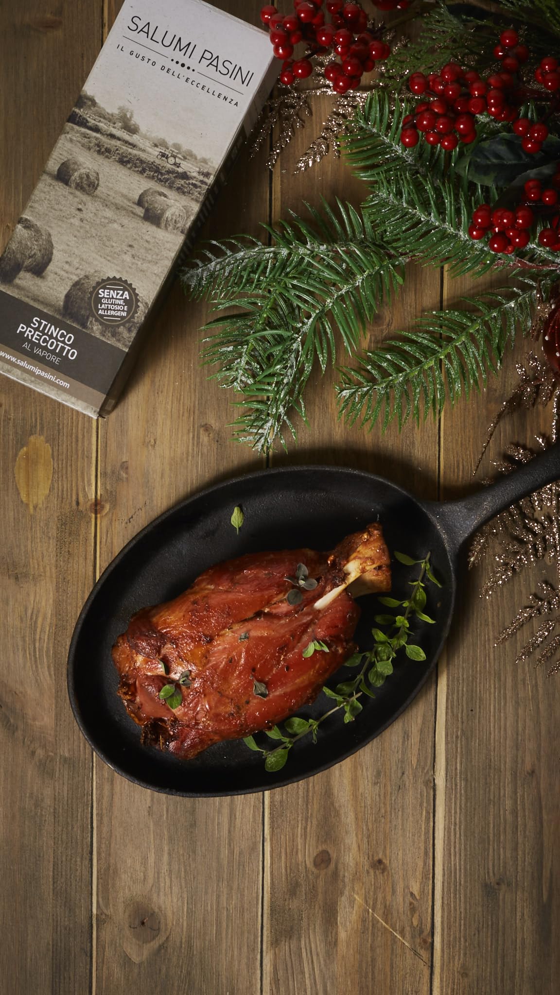 Salumi Pasini® Pork Shank - 500g Canned Pre-Steamed Pork | Gluten-Free, Lactose-Free | Ready-to-Eat Meal, Camping Food & Emergency Supply