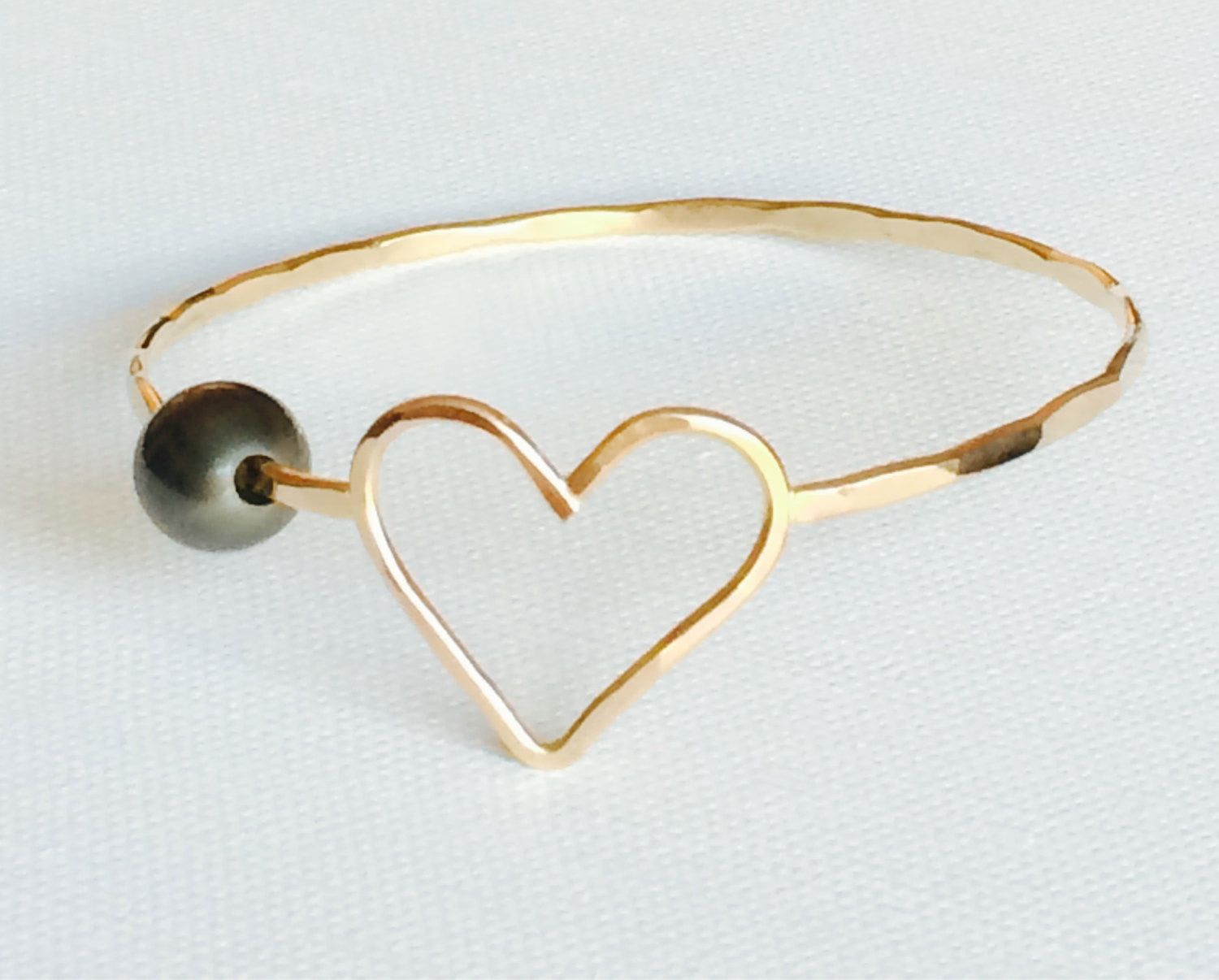 Bangle Eden Tahitian Pearl Bracelet (B188) - Elegant Black Pearl Jewelry for Women, Perfect for Weddings, Parties & Special Occasions
