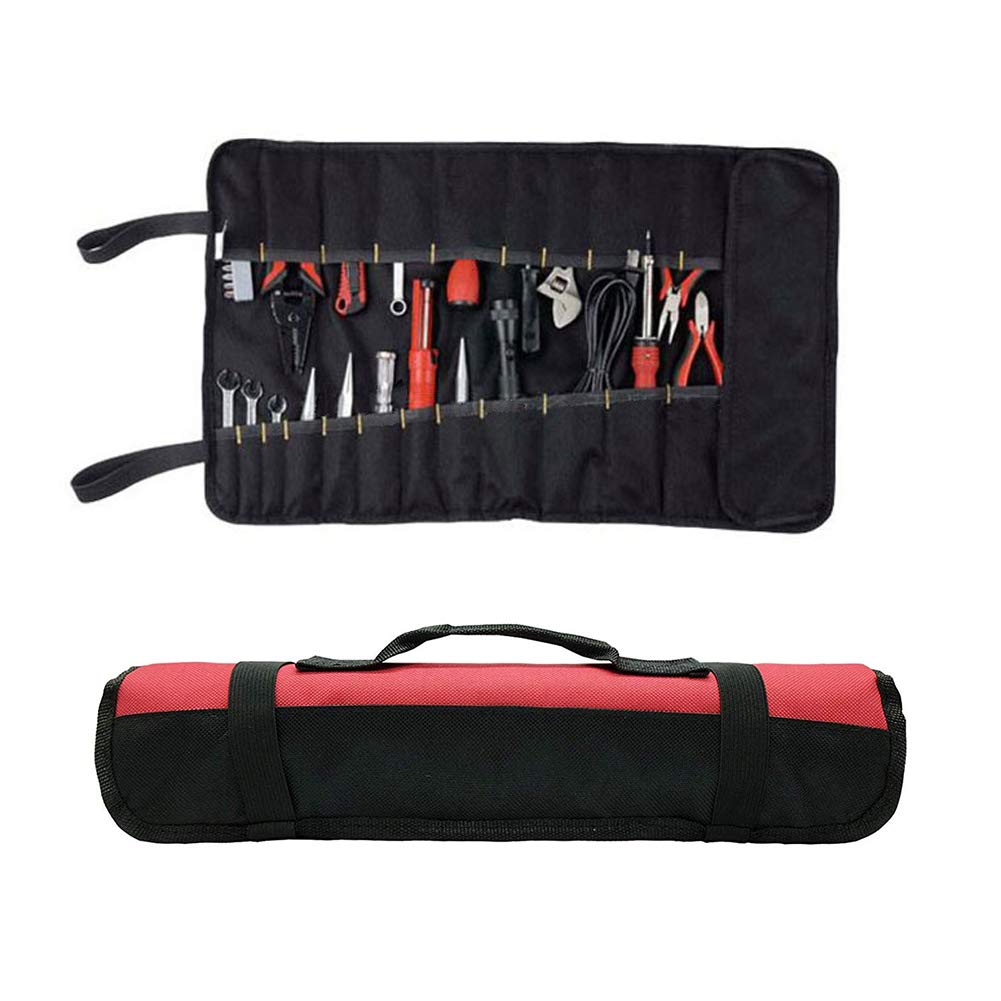 Best Tool Pouches & Organizers - Heavy Duty Socket Organizer, Multi-Pocket Screwdriver Holder, Wrench Roll-Up Pouch for Electricians & DIY Projects | Workshop, Garage & Job Site Essentials