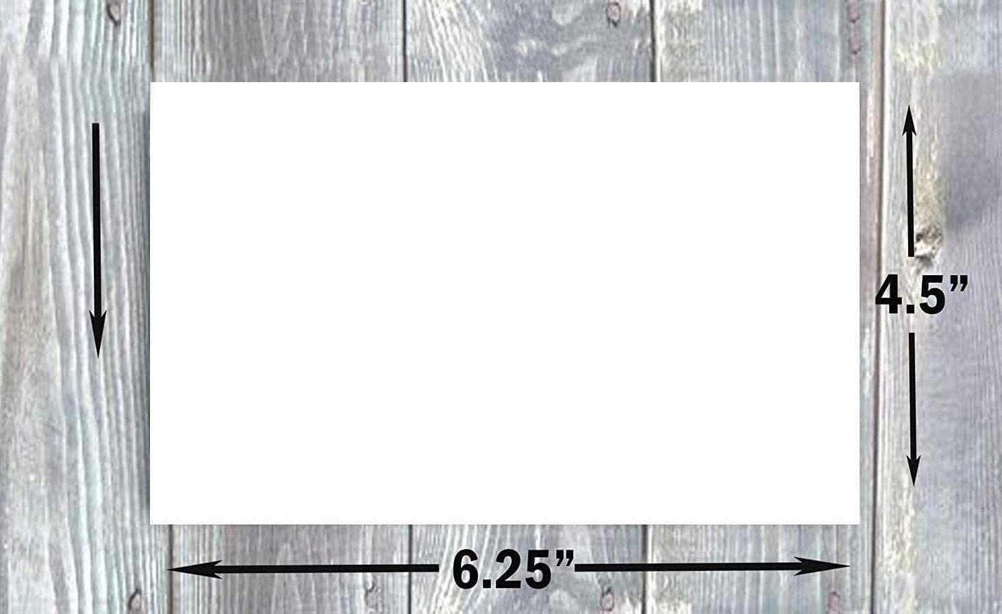 Premium 80 lb A6 Black Cardstock Paper - 4.5
