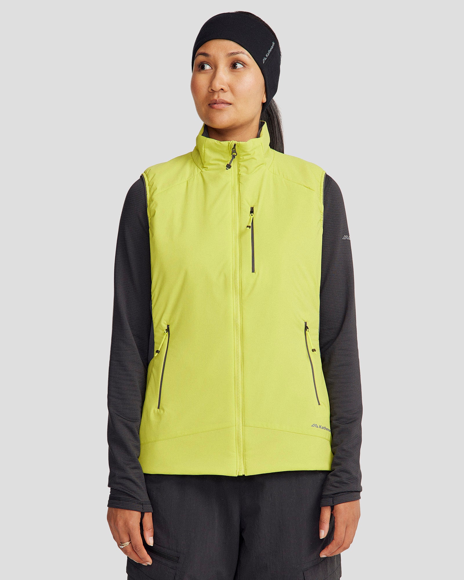 Women's Seeker PrimaLoft® Active Vest - Lightweight Insulated Jacket for Outdoor Sports (Hiking, Running, Camping) - Bright Moss Color