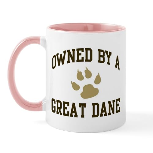 White/Pink Inside - Great Dane: Owned Mug