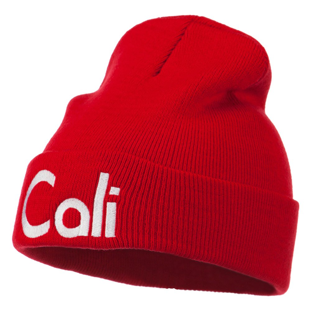 e4Hats.com California Embroidered Long Beanie - Warm Winter Knit Hat for Men & Women - Perfect for Skiing, Snowboarding & Outdoor Activities