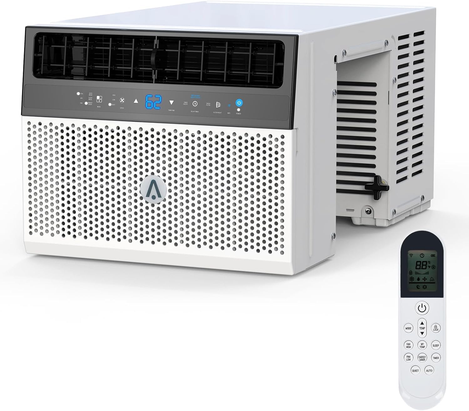 8000BTU U-Shaped Window Air Conditioner - Ultra Quiet, Energy Efficient AC Unit Cools Up to 370 Sq.Ft - Remote Control & Washable Filter - Perfect for Bedrooms, Living Rooms & Small Offices