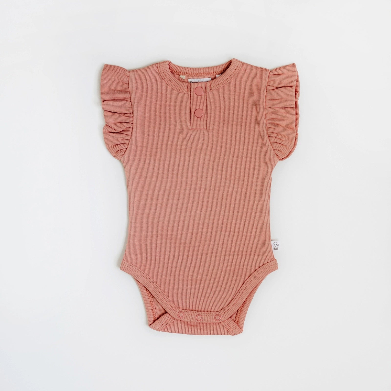 Organic Ribbed Short Sleeve Bodysuit for Women - Snuggle Hunny Rose Pink Baby Tee | Comfortable Stretchy Cotton Blend for Casual Wear & Layering