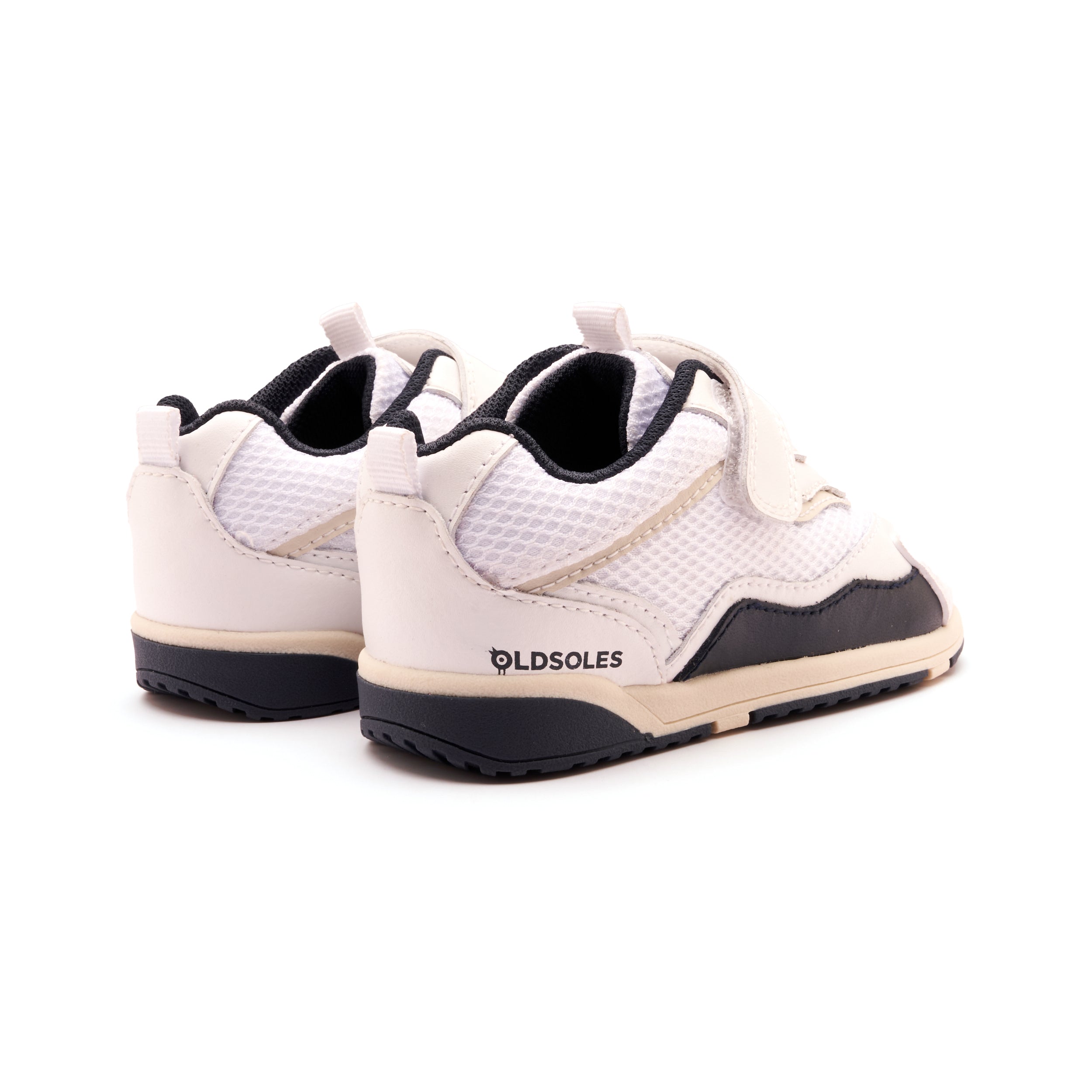 Old Soles Boys' 2109 Soda Casual Sneakers - Lightweight Comfortable Kids Shoes for School & Play (Snow/Navy/Sporco/Sporco Navy Sole) | Perfect for Everyday Wear, Outdoor Activities & Sports