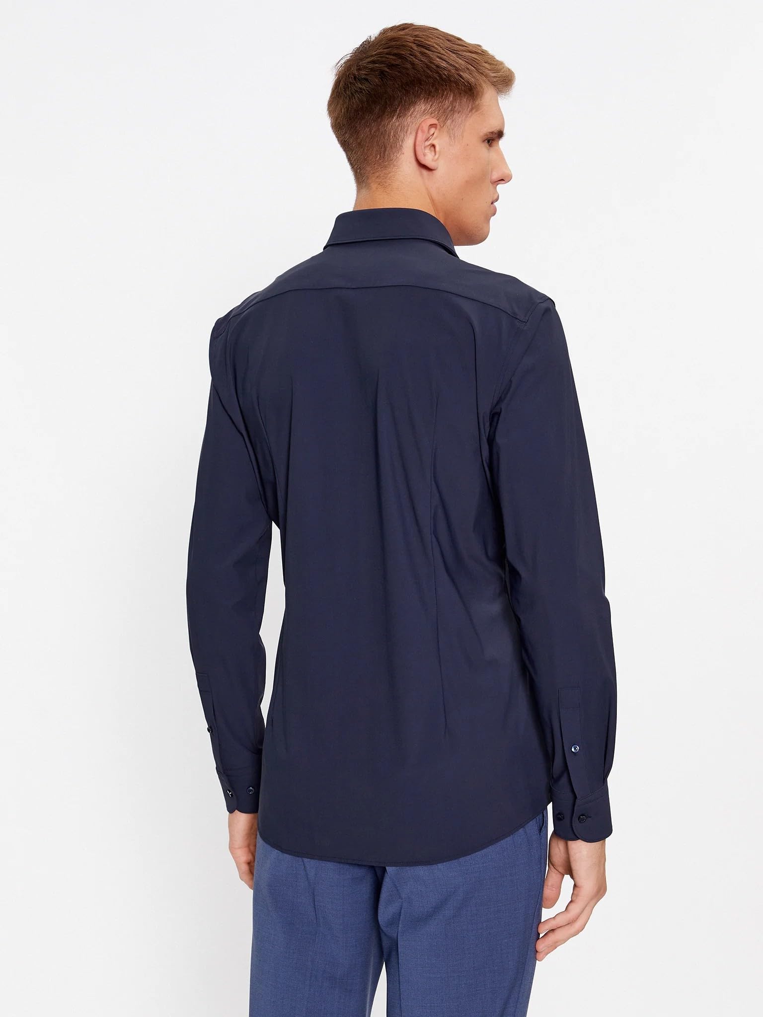 Hugo Boss Men's Slim Fit Performance Dress Shirt - Premium Stretch Comfort for Business & Formal Occasions