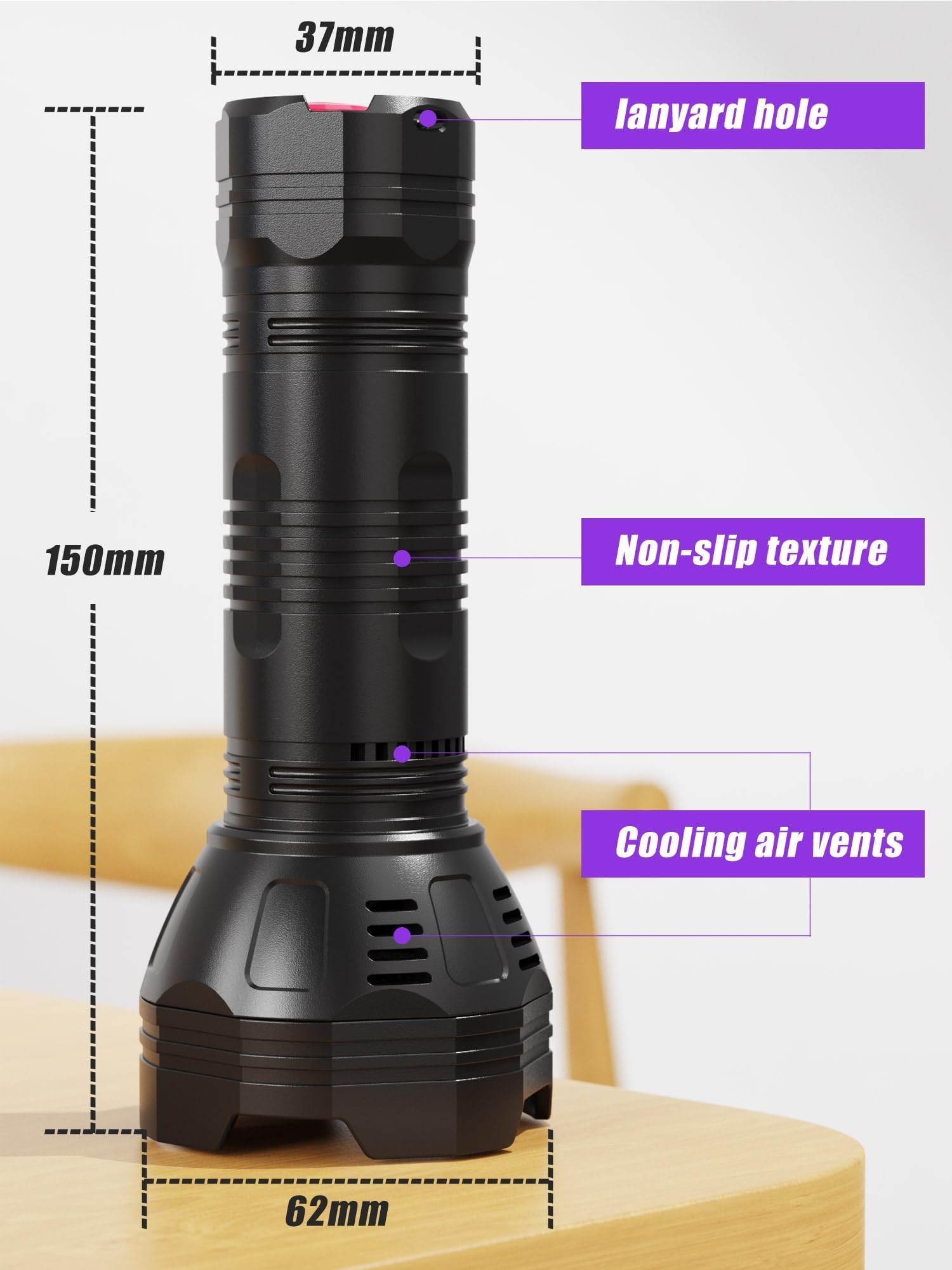 Rechargeable UV Blacklight Flashlight 365nm & 395nm with 51 LEDs - Pet Urine Detector for Cats & Dogs - Handheld Ultraviolet Light for Resin Curing, Scorpion & Bed Bug Detection - Built-in Battery (Perfect for Home Inspection, Nighttime Hunting & DIY Projects)