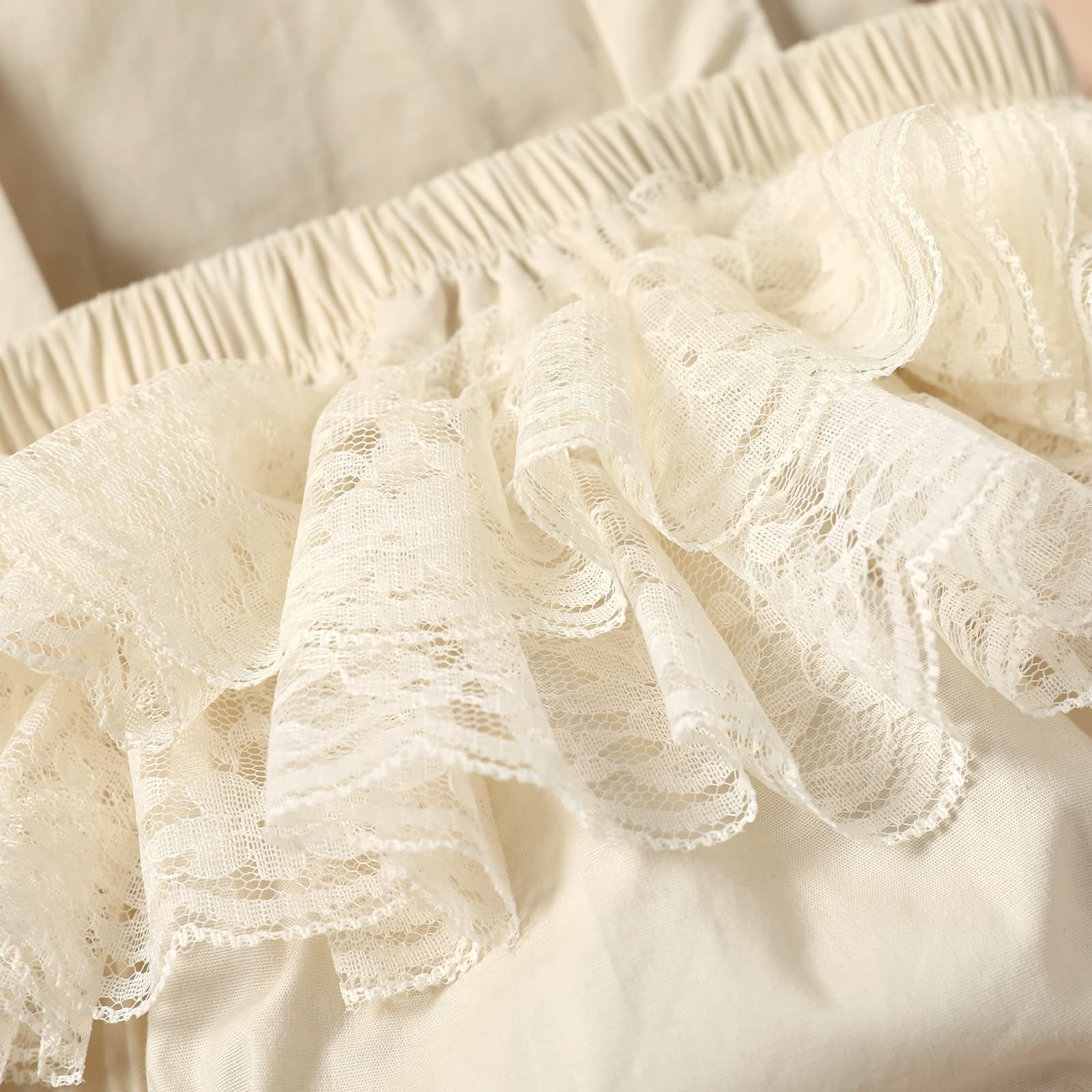 CIYCUIT Baby Girl Lace Romper - Boho Style Newborn Photography Outfits - Perfect for Baby Showers, Christenings & Photo Shoots