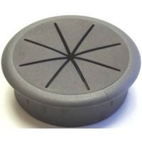 Grommet Desk Cable Management Hole Cover - 2-3/8 Inch Silver (61620) - Perfect for Office Desks, Workstations & Home Office Organization