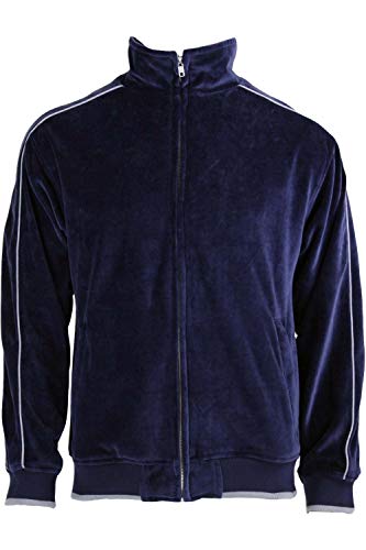 Navy Blue With Gray Piping