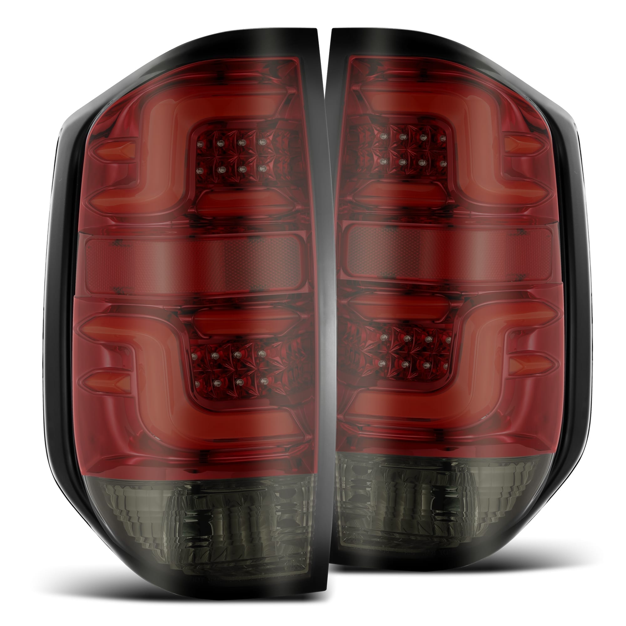 2014-2021 Toyota Tundra PRO Series LED Tail Lights - Red Smoke Lens - Alpha Rex 672020 - Upgrade Your Truck's Style & Visibility for Night Driving & Off-Road Adventures