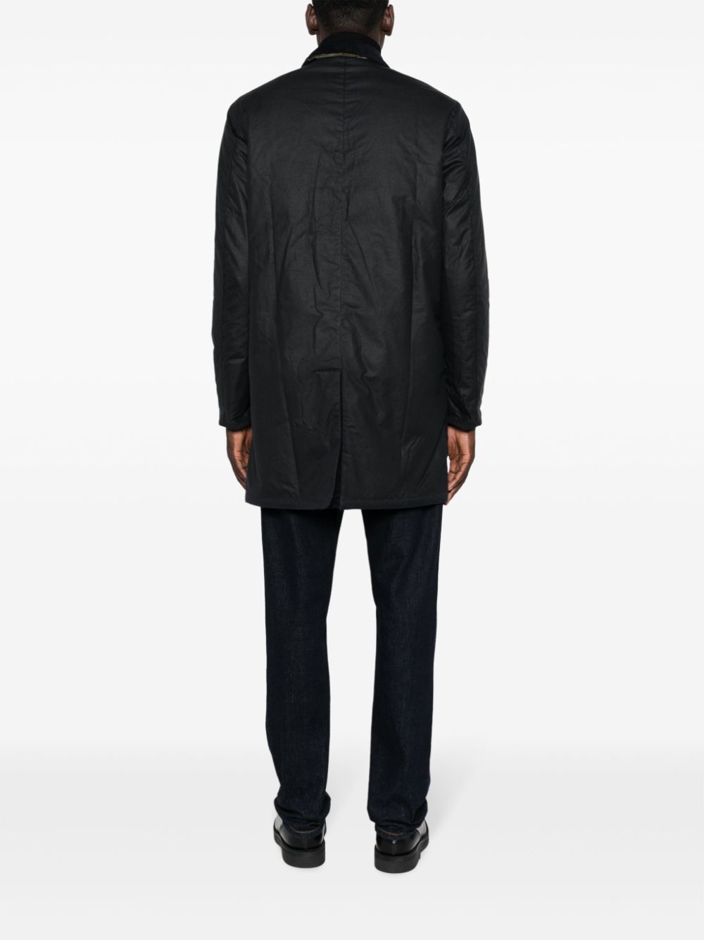Barbour Waxed Cotton Jacket for Men & Women - Classic Blue Waterproof Outdoor Coat | Perfect for Hiking, Camping & Everyday Wear