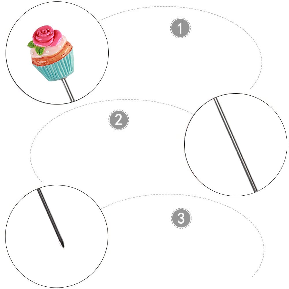 2 Pack Stainless Steel Cake Tester Needles - Reusable Baking Probe for Cakes, Bread, Muffins & Pastries | Perfect for Home Bakers & Professional Kitchens | Essential Baking Tool for Perfect Doneness Every Time