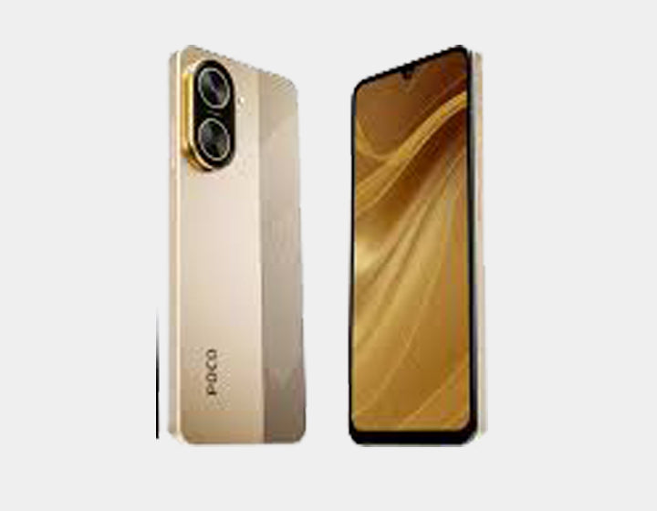 Xiaomi Poco C71 4G Smartphone - 128GB ROM, 4GB RAM, Dual SIM, GSM Unlocked (Gold) | Perfect for Travel, Business & Everyday Use