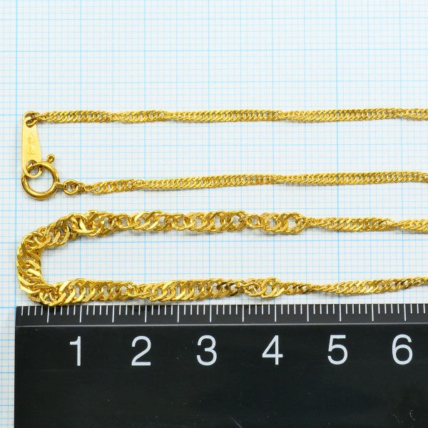 24K Yellow Gold Necklace for Women - Elegant 18 Inch Solid Gold Chain Jewelry - Perfect for Weddings, Anniversaries & Special Occasions