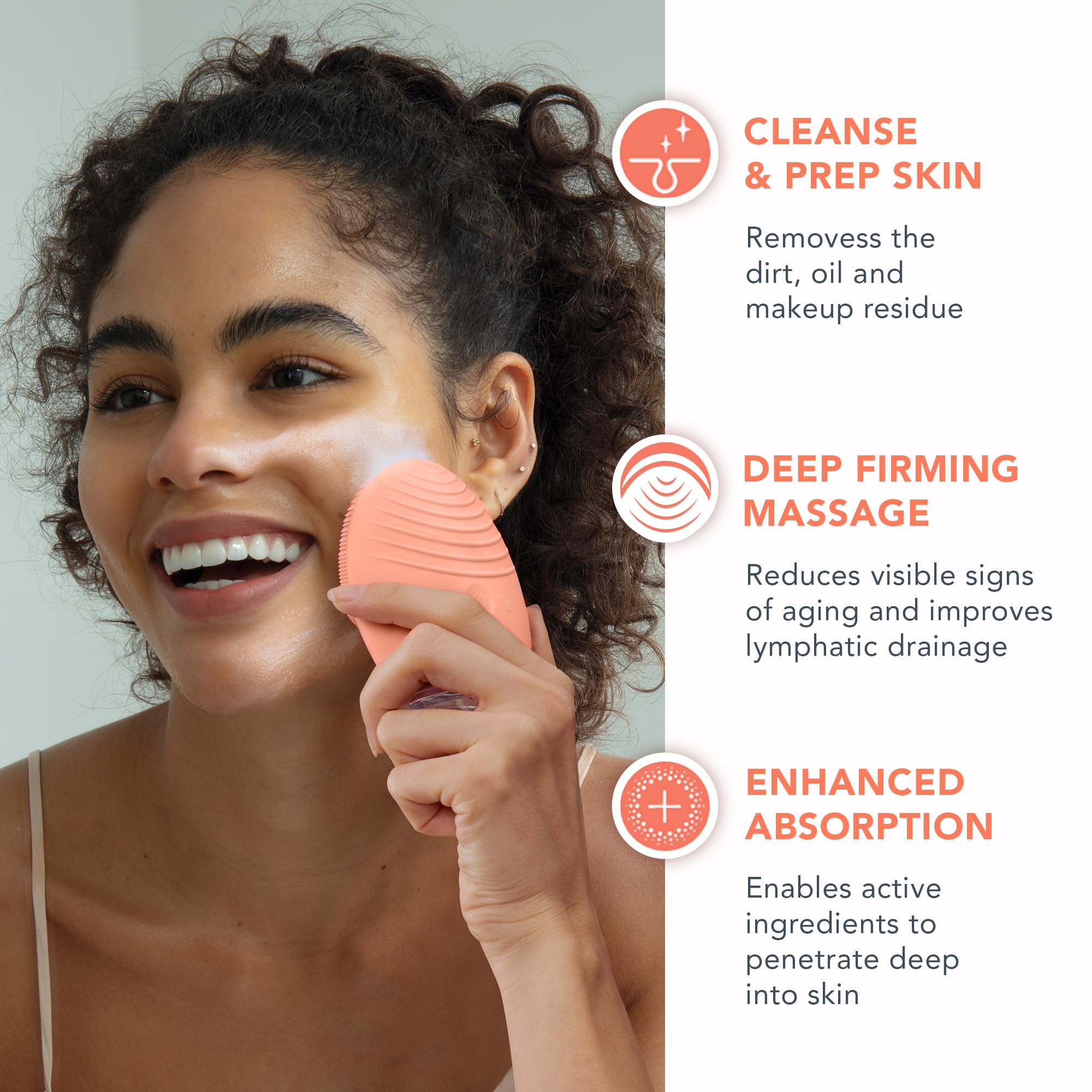 FOREO LUNA 4 Facial Cleansing Brush & Massager - Anti-Aging Skincare Device for Deep Cleansing, Firming & Better Product Absorption | Perfect for Daily Face Wash Routine & Spa-Like Skincare at Home