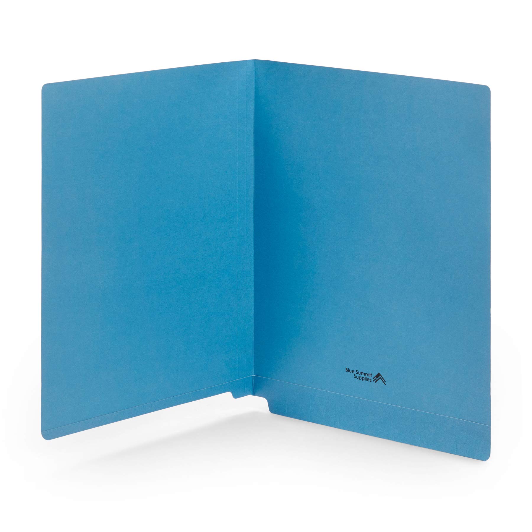 Blue Summit Supplies 100-Pack Reinforced Blue End Tab File Folders - Letter Size Office & Classroom Filing Solution for Business Documents, School Papers & Home Organization