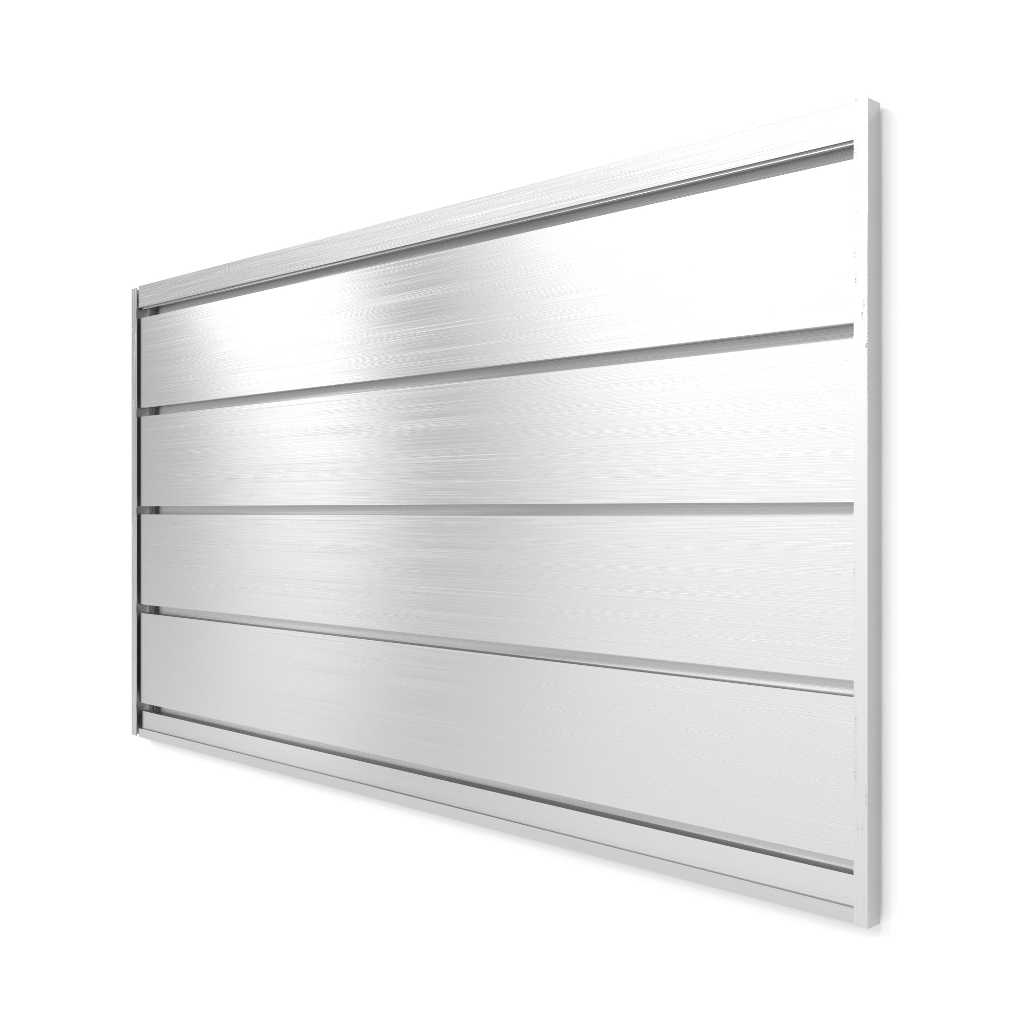 40 Inch Aluminum Slatwall Backsplash Panel - Rustproof & Easy to Install - Perfect for Kitchen, Bathroom, or Retail Store Display