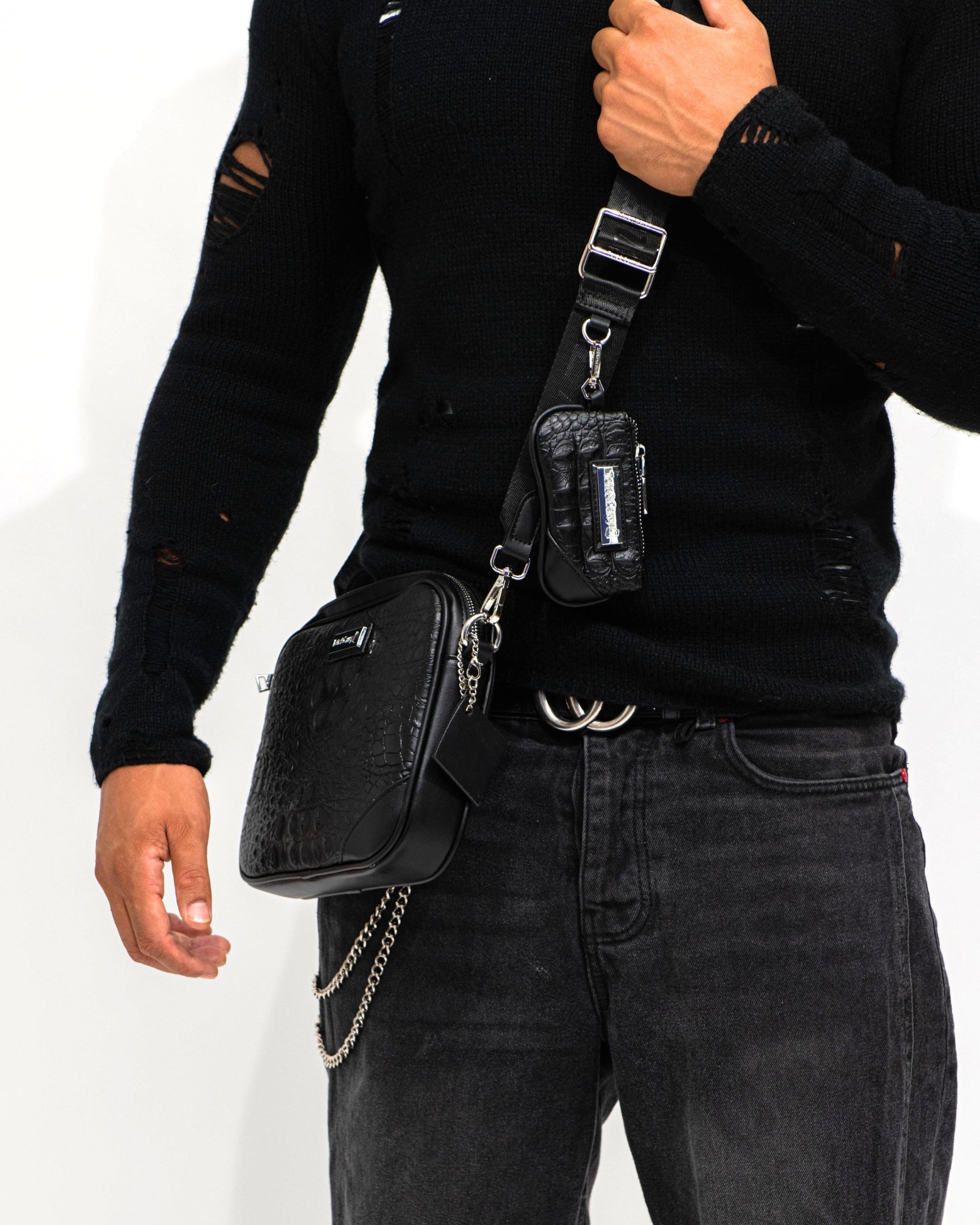 Apollo 2 Crossbody Bag Set - Stylish Black Shoulder Bag for Women & Men | Perfect for Travel, Work & Everyday Use