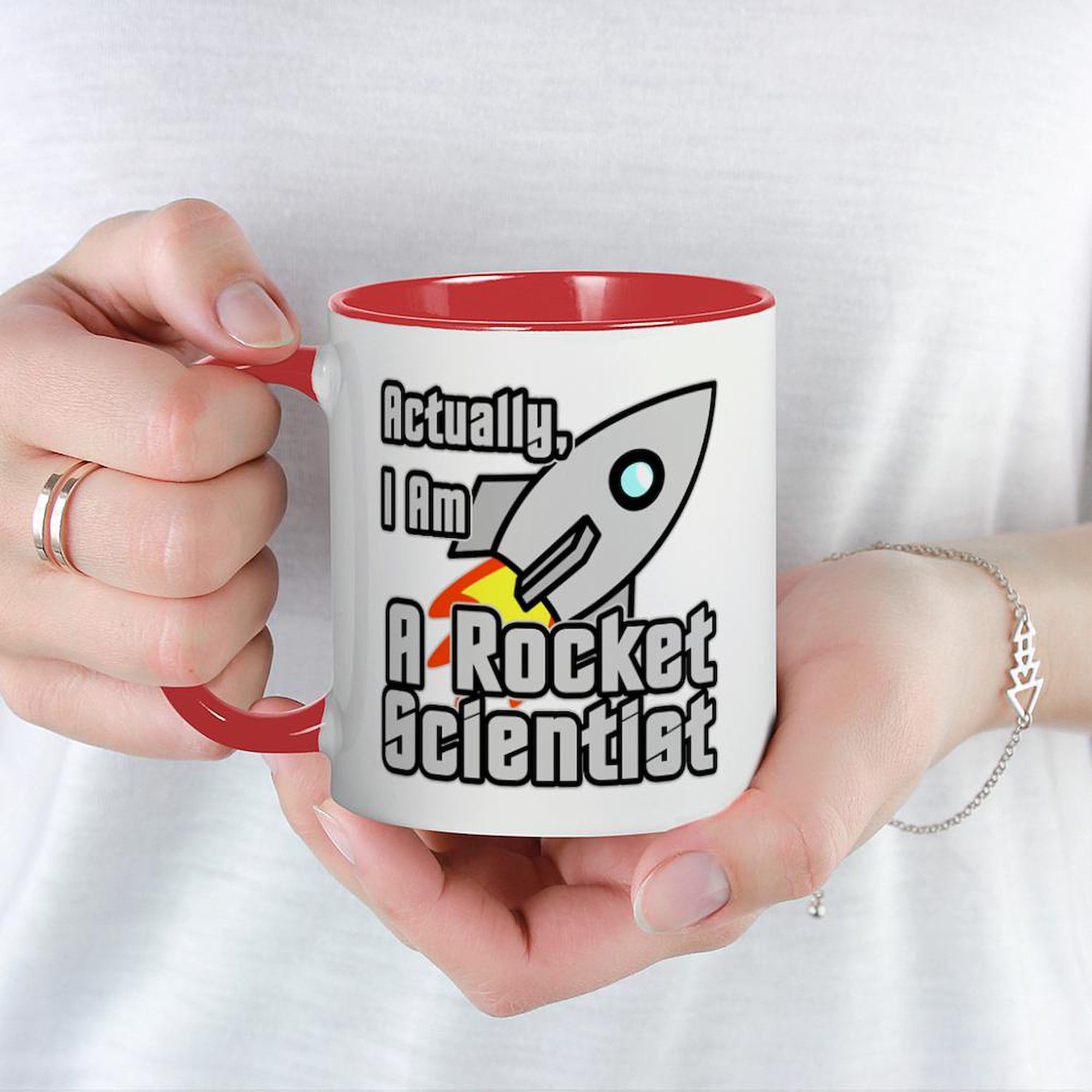 Rocket Scientist Coffee Mug - 11 oz (325 ml) Ceramic Cup for Coffee, Tea & Hot Drinks - Perfect Gift for Science Lovers, Engineers & Space Enthusiasts