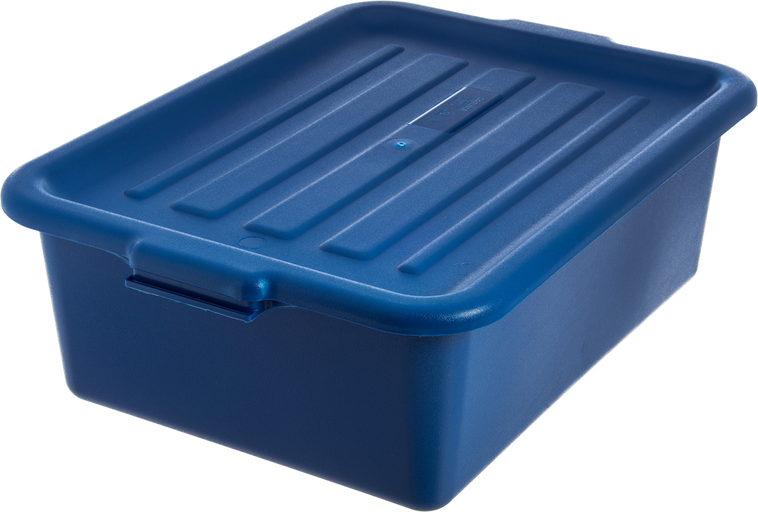 **Carlisle FoodService Comfort Curve™ Ergonomic Wash Basin Tote Box Lid - Universal Fit, Blue (Pack of 12) - Durable & Stackable for Restaurant, Kitchen & Food Service Use**