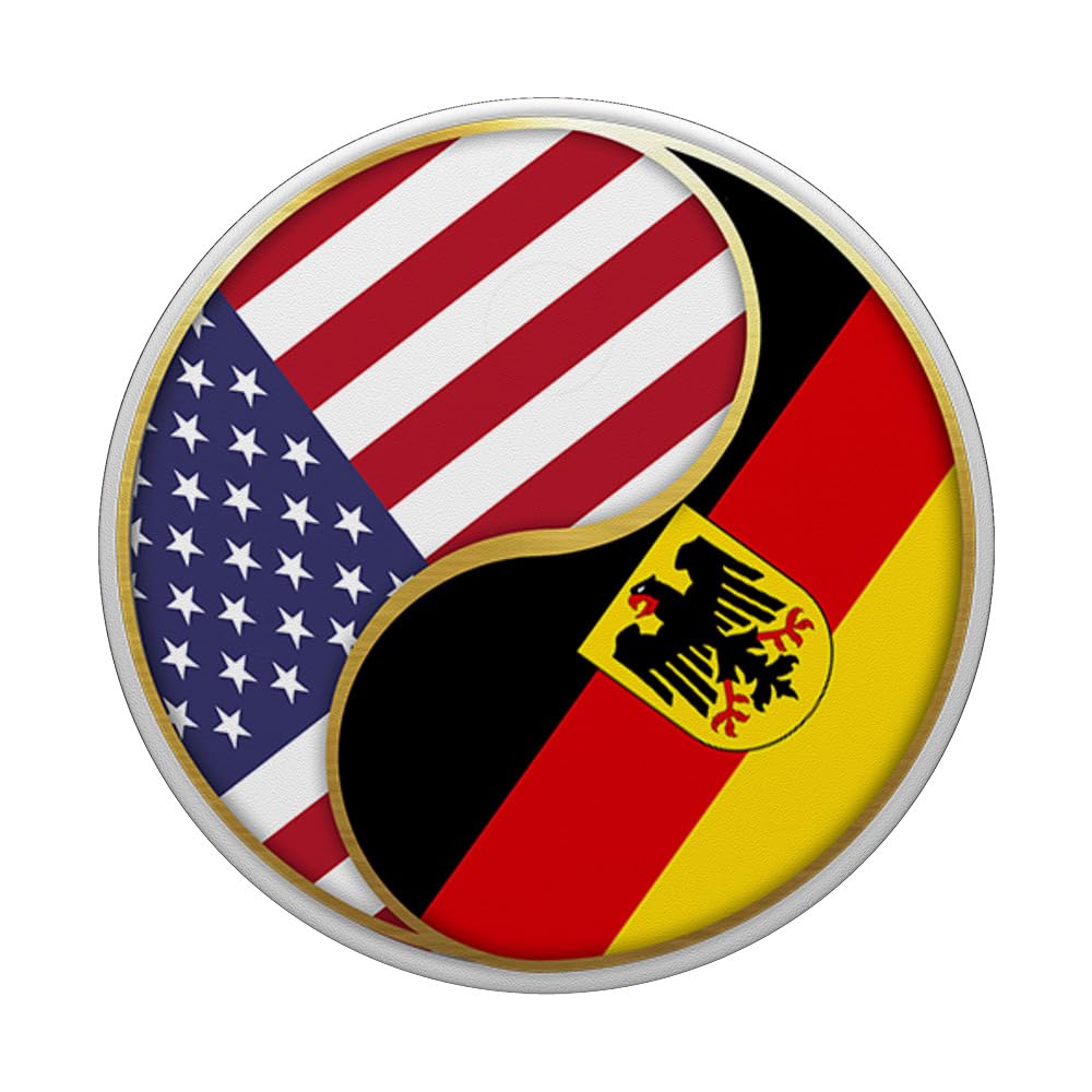 German American Flag PopSockets - Swappable PopGrip for Phones | Patriotic Germany USA Design | Perfect for Travel, Gifts & Phone Accessories