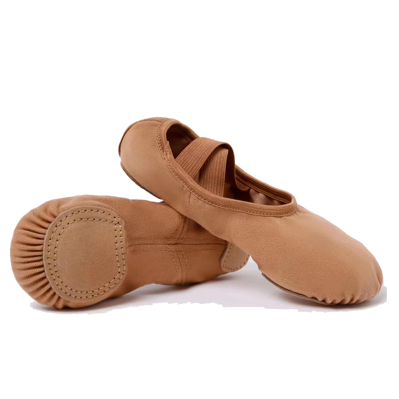 MSMAX Stretch Ballet Slippers for Dance Performance - Comfortable Flats for Toddler, Little Kid, Big Kid & Adult - Perfect for Ballet Class, Recitals & Dance Practice