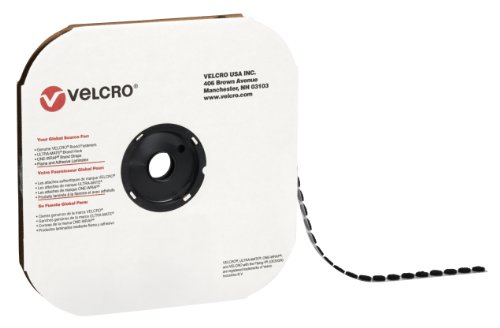 VELCRO Self-Adhesive Hook and Loop Dots - 3/8 Inch Black (1800 Pieces per Pack) for Home, Office, Crafts & DIY Projects - Perfect for Organizing Cables, Hanging Decor & Securing Items